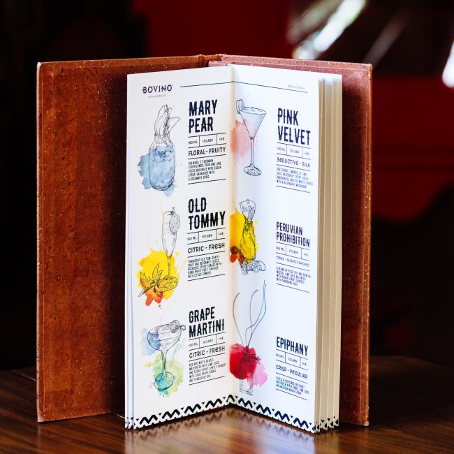 Bovino Cocktails-Menu