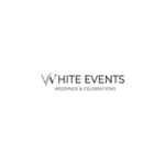 white events wedding planner logo